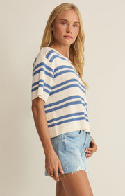 Savelo Prado Stripe Sweater Top
