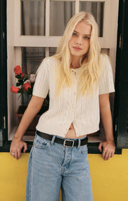 Savelo Cera Short Sleeve Cardigan