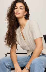 Savelo Cera Short Sleeve Cardigan