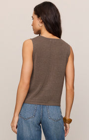 Savelo Syd Linen Knit Tank Vest