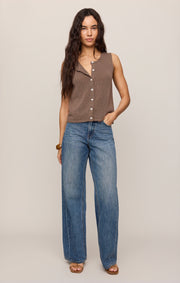 Savelo Syd Linen Knit Tank Vest