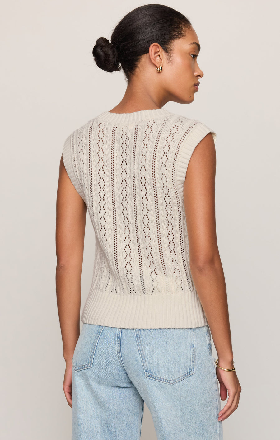 Savelo Cabot Crochet Vest