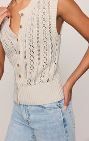 Savelo Cabot Crochet Vest