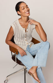 Savelo Cabot Crochet Vest