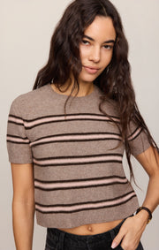 Savelo Gatewood Stripe Sweater Tee