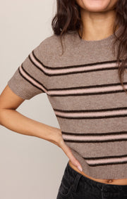 Savelo Gatewood Stripe Sweater Tee