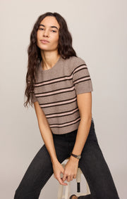 Savelo Gatewood Stripe Sweater Tee
