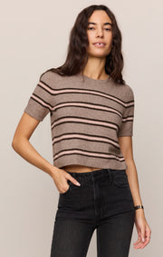 Savelo Gatewood Stripe Sweater Tee