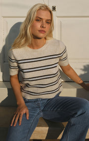 Savelo Gatewood Stripe Sweater Tee