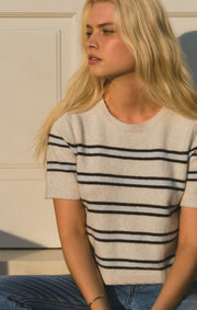 Savelo Gatewood Stripe Sweater Tee
