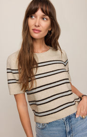 Savelo Gatewood Stripe Sweater Tee