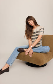 Savelo Gatewood Stripe Sweater Tee