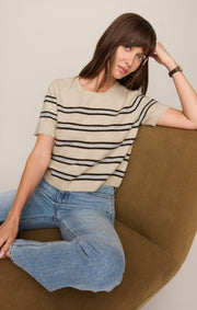 Savelo Gatewood Stripe Sweater Tee