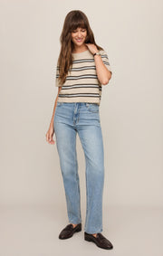 Savelo Gatewood Stripe Sweater Tee