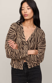 Savelo All The Wild Zebra Cardigan