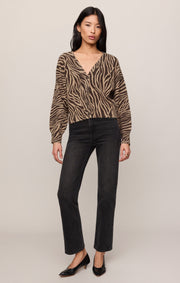 Savelo All The Wild Zebra Cardigan
