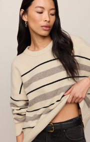 Savelo Cirrus Stripe Sweater
