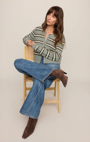 Savelo Medina Cozy Stripe Cardigan