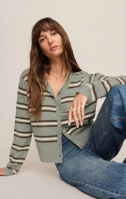 Savelo Medina Cozy Stripe Cardigan