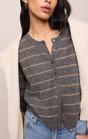 Savelo Medina Cozy Stripe Cardigan