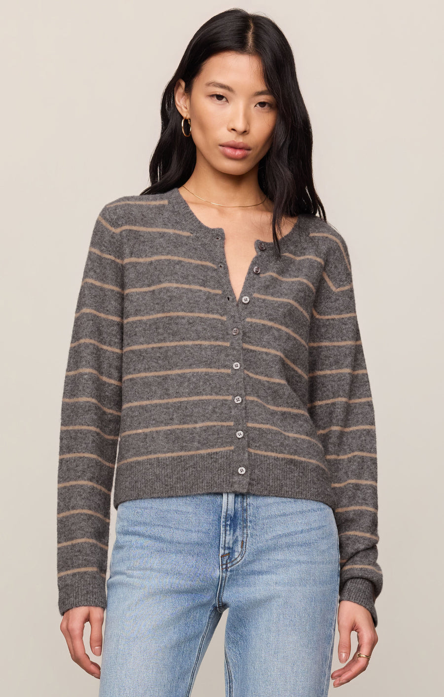 Savelo Medina Cozy Stripe Cardigan