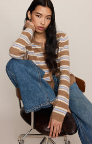 Savelo Medina Cozy Stripe Cardigan