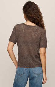 Savelo Waverton Crochet Sweater Tee