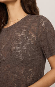 Savelo Waverton Crochet Sweater Tee